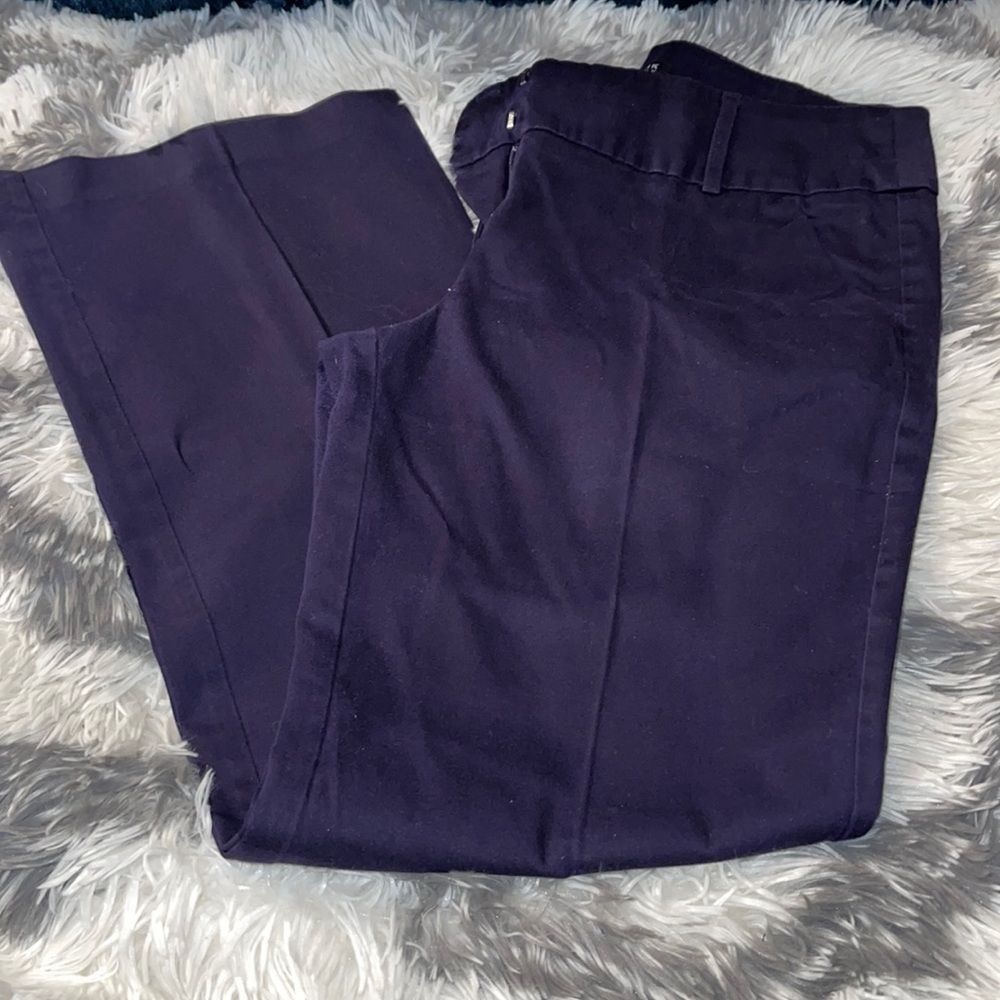 New York & Co Purple Trouser Pants Size 10